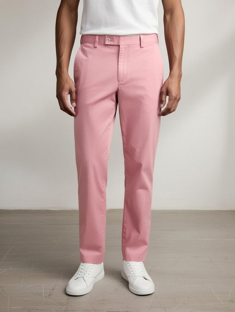 Ralph Lauren Pants Mens 40x30 Pink Modern Fit Stretch Performance 100% Cotton